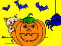 Spiel Halloween Malbuch  Online