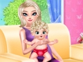Spiel Prinzessin Elsa Baby geboren  Online
