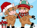 Spiel Netter Weihnachtsstierunterschied  Online