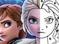 Spiel Farbe nach Nummer mit Frozen II  Online