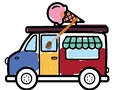 Spiel Eiswagen Färbung  Online
