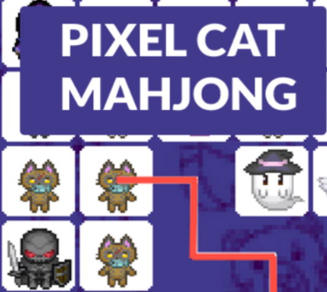 Spiel Pixelkatzen-Mahjong  Online