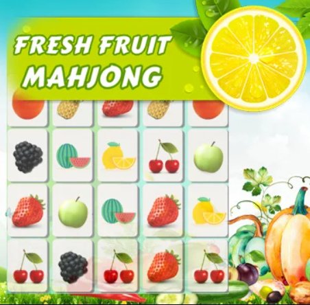 Spiel Mahjong mit frischen Früchten  Online