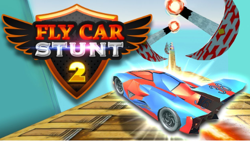 Spiel Fly Car Stunt 2 Online