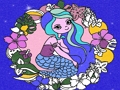 Spiel Meerjungfrau Malbuch Glitzer  Online