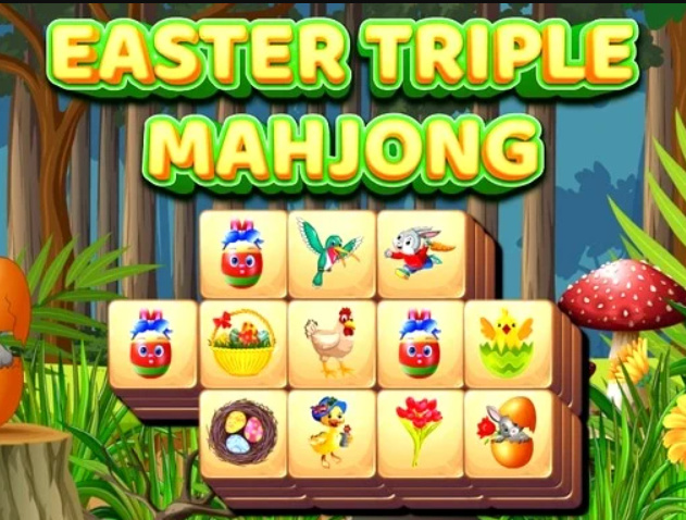Spiel Ostern Triple Mahjong  Online
