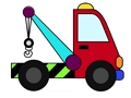 Spiel Malbuch: Baggerwagen  Online