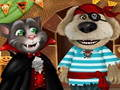 Spiel Talking Tom und Angela Halloween-Party  Online