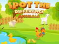 Spiel Finde den Unterschied Tiere  Online