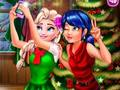 Spiel Marienkäfer und Elsa Weihnachts-Selfie  Online