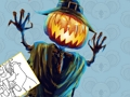 Spiel Halloween-Malbuch  Online