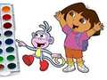 Spiel Dora The Explorer Malbuch  Online