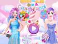Spiel Barbie und Elsa im Candyland  Online