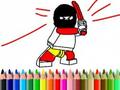 Spiel Zurück zur Schule: Helden-Malbuch  Online