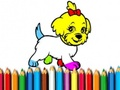 Spiel Zurück in die Schule: Doggy Malbuch  Online