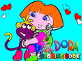 Spiel Zurück in die Schule Malbuch Dora  Online