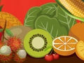 Spiel Obst und Gemüse Wort für Kinder  Online