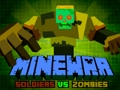 Spiel Minewar-Soldaten gegen Zombies  Online