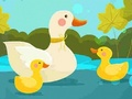 Spiel Mutter Ente und Entenküken Puzzle  Online