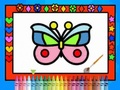 Spiel Schmetterlinge bemalen und dekorieren  Online