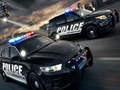 Spiel Polizeiautos Puzzle Folie  Online