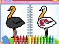 Spiel Färben von Vögeln Spiel  Online