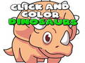 Spiel Klicken Sie auf und färben Sie Dinosaurier  Online