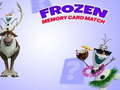 Spiel Gefrorenes Speicherkarten-Match  Online
