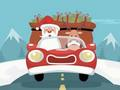 Spiel Weihnachtsmann, der Geschenke-Puzzle gibt  Online