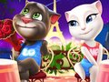 Spiel Sprechender Tom und Angela zum Ausmalen  Online