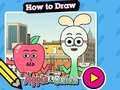 Spiel Wie zeichnet man: Apfel und Zwiebel  Online