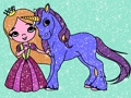 Spiel Mädchen Malbuch Glitter  Online