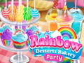 Spiel Regenbogen-Dessert-Bäckerei-Party  Online