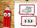 Spiel Zurück zum Schulauto-Malbuch  Online