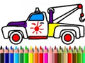 Spiel Zurück in die Schule: LKW-Malbuch  Online