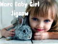 Spiel Hasen-Baby-Mädchen-Puzzle  Online