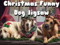 Spiel Weihnachtslustiges Hundepuzzle  Online