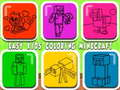 Spiel Einfache Kinder Minecraft ausmalen  Online