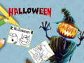 Spiel Halloween-Malbuch  Online