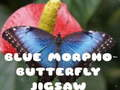 Spiel Blaues Morpho-Schmetterlings-Puzzle  Online