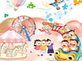 Spiel Puzzle zum glücklichen Kindertag  Online