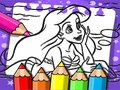 Spiel Arielle die Meerjungfrau Malbuch  Online