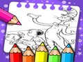 Spiel Katze im Hut-Malbuch  Online