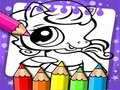 Spiel Littlest Pet Shop Malbuch  Online