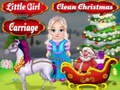 Spiel Saubere Weihnachtskutsche des kleinen Mädchens  Online