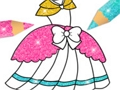 Spiel Glitzerkleid Färbung  Online