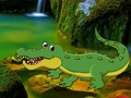Spiel Krokodil-Wasserfälle-Waldflucht  Online