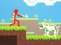 Spiel Red Stickman gegen Monster School 2  Online