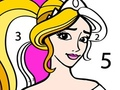 Spiel Prinzessin Malen nach Zahlen  Online