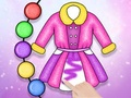 Spiel Malbuch: Kleidung  Online